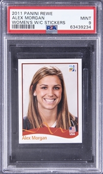 2011 Panini Womens World Cup Stickers Alex Morgan Rookie Card - PSA MINT 9
